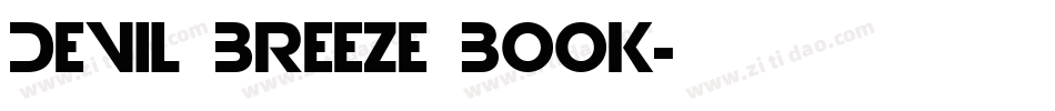 Devil Breeze Book字体转换